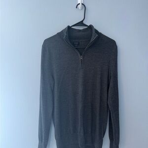 J. Crew Charcoal Zip-Up Sweater